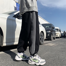 电商DSA028-CK22502100聚酯P45春季新款百搭小标休闲长裤男，男装休闲裤，电商A028