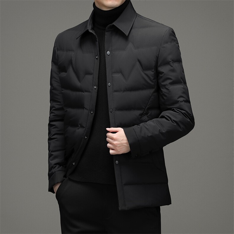 BZS8011钱塘2020-3冬季羽绒服白鸭绒防寒保暖外套加厚P180，男装羽绒服，钱塘207-3