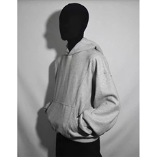 抖音得物高品质二开美式高街重磅结构辑明线纹理连帽卫衣外套W109，男装卫衣，电商A486