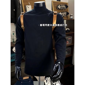 W10712-P28 特批 网图现货 半高领德绒打底衫长袖基础款图片
