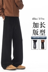 雪尼尔人字纹休闲裤子男士春秋季高个子KZ090加长，男装休闲裤，电商B312