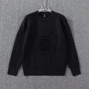 男装秋冬新时尚潮百搭简约宽松立体图案男士毛衣针织衫MY2091 P62图片