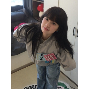 复古刺绣贴标外套趣味宽松飞行服男女春秋新款夹克宽松型 JK165图片