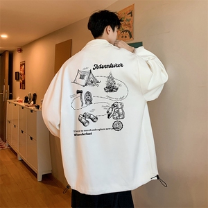 麂皮绒夹克男大码立领褂子外套JK85336-P68 加绒款-P78图片