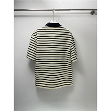 夏季宽松短袖男女款Polo衫痞帅时尚条纹潮流上衣XZ201-2T3613，男装Polo衫，星座201-2