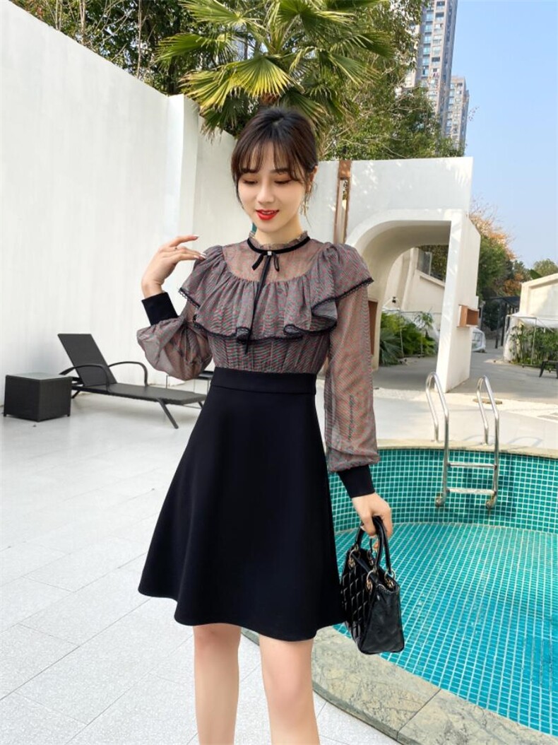 雪纺连衣裙，女装连衣裙，千禧宏运