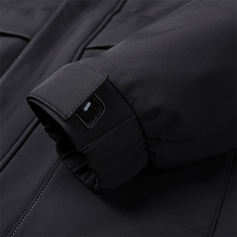 新款兔毛领内胆银狐毛领羽绒服商务休闲冬季保暖男装DS81001-P860，男装中老年男装，电商B212（原钱塘6029）