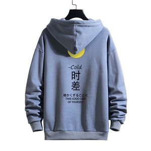 WY2047-P35 加绒款-P40  纯棉连帽卫衣男大码运动帽衫宽松薄 砖墙图片