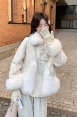 2025冬季新款海宁纯色白鸭绒时尚保暖小个子韩版外套女，女装羽绒服，2C218