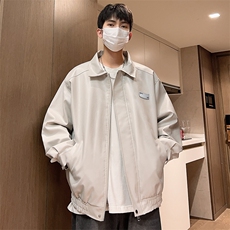 秋季新款男士皮夹克潮机车宽松皮衣外套宽松A266-PY006-特P55，男装皮衣，电商A266