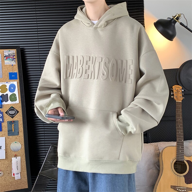 23秋季新款凹凸印花420克重磅高品质卫衣W2311-P50可供抖音,男装卫衣,电商A036A