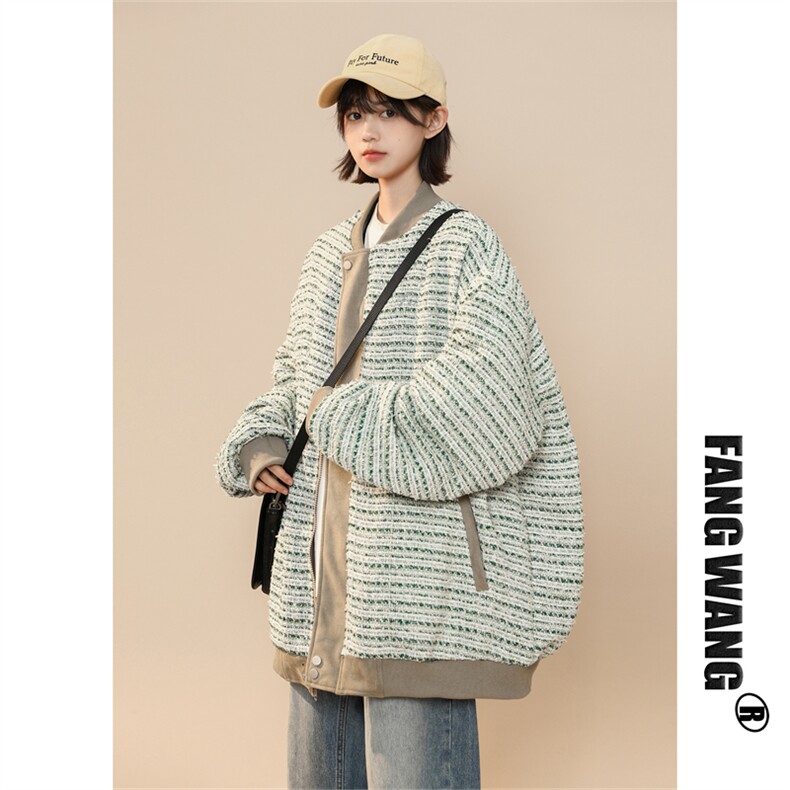 23s 中性春秋两面穿麂皮小香风外套 1005-WT41-P118图片