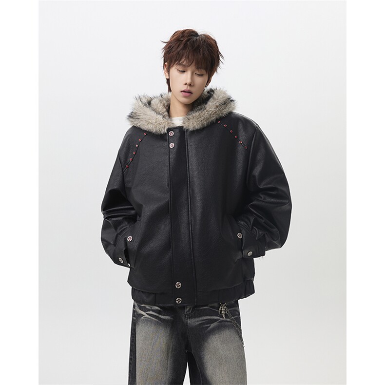 MFDD016-P150美式座山雕毛领加厚棉服棉衣工装外套，男装棉衣，星座712A-1