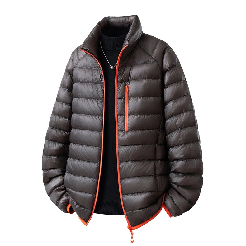 可二开轻便90绒白鸭绒M-5XL大码锦纶羽绒服男78188P238控328，男装羽绒服，星座227-7