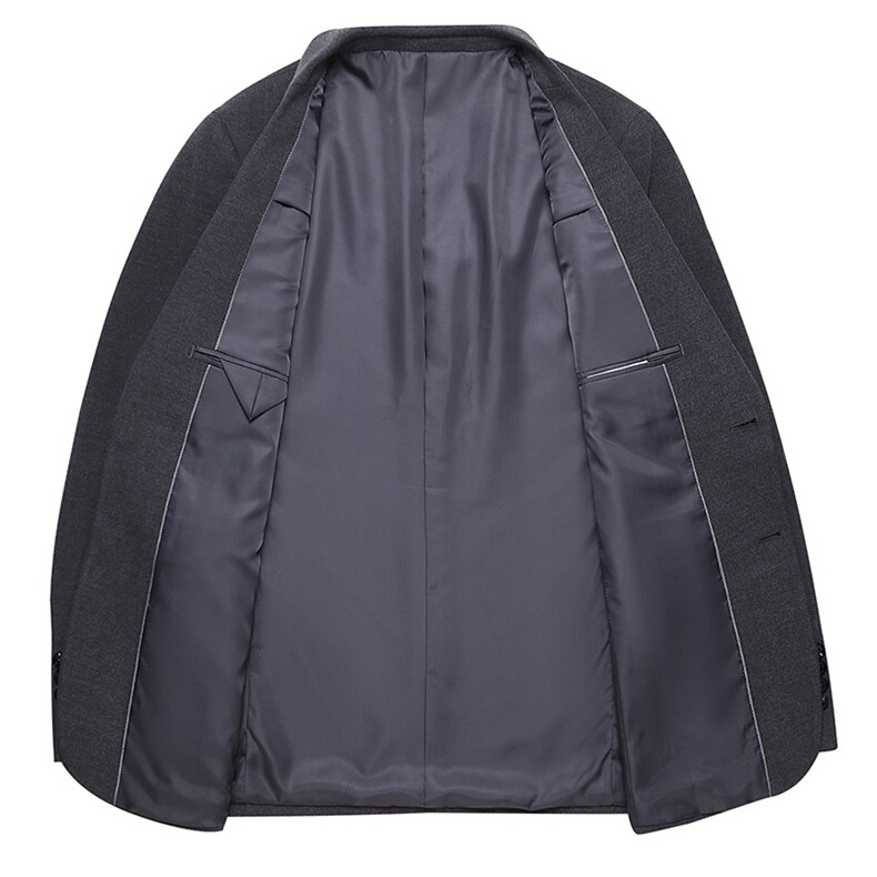 秋季两粒扣商务西装男父亲西服套装中老年休闲西服MNSA1577-P290,男装西服套装,电商B212（原钱塘6029）