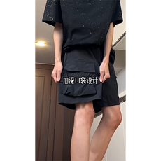特批25夏季薄款机能潮牌短裤男锦纶97%其他3%，男装牛仔裤，电商基地A086