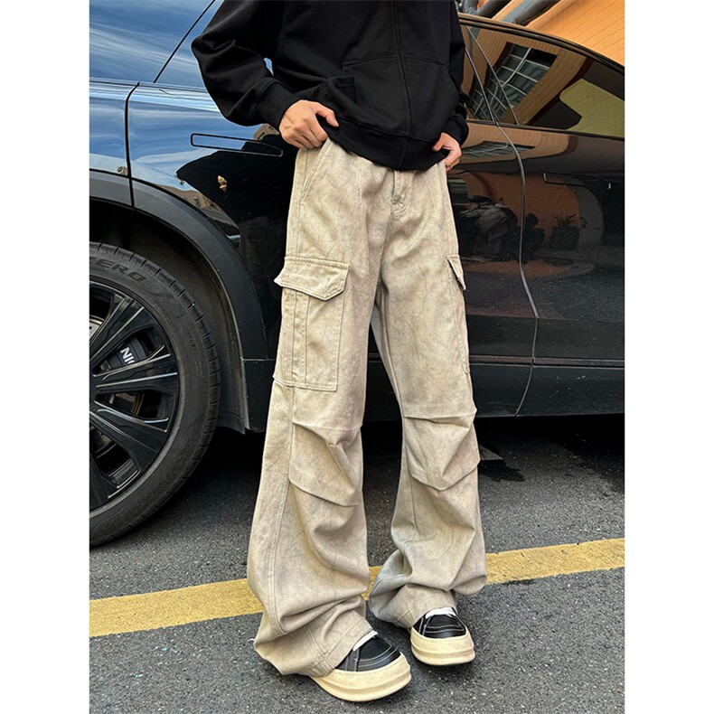 港风cleanfit大理石纹牛仔裤长裤微喇休闲裤A014-DY25121-P65控88,男装休闲裤,电商A014