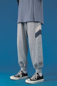 秋冬季韩版潮流运动卫裤男抽绳束脚休闲裤子K83-P50图片
