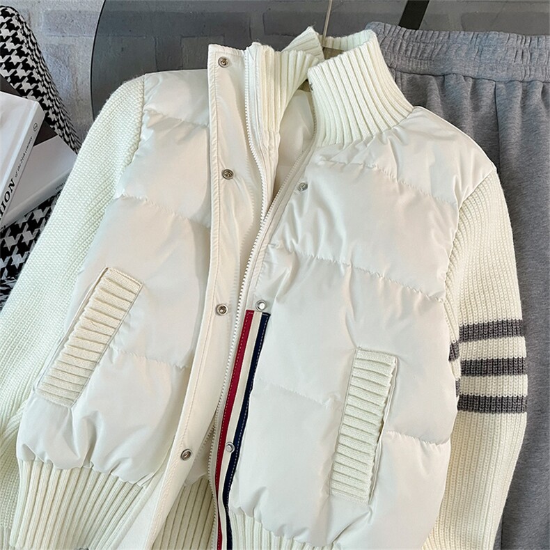 针织棉服超好看轻薄修身加厚短款外套,女装棉衣/棉服,江南