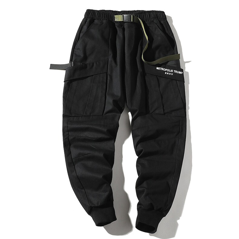 平铺2021新款大口袋工装裤日系潮流束脚休闲裤男A438-KX265-P55,男装休闲裤,电商A438