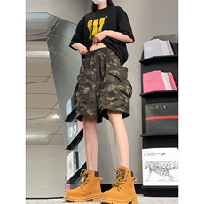 迷彩工装裤大口袋休闲薄款美式复古五分裤8050-P42，男装休闲裤，电商B380（原B361）
