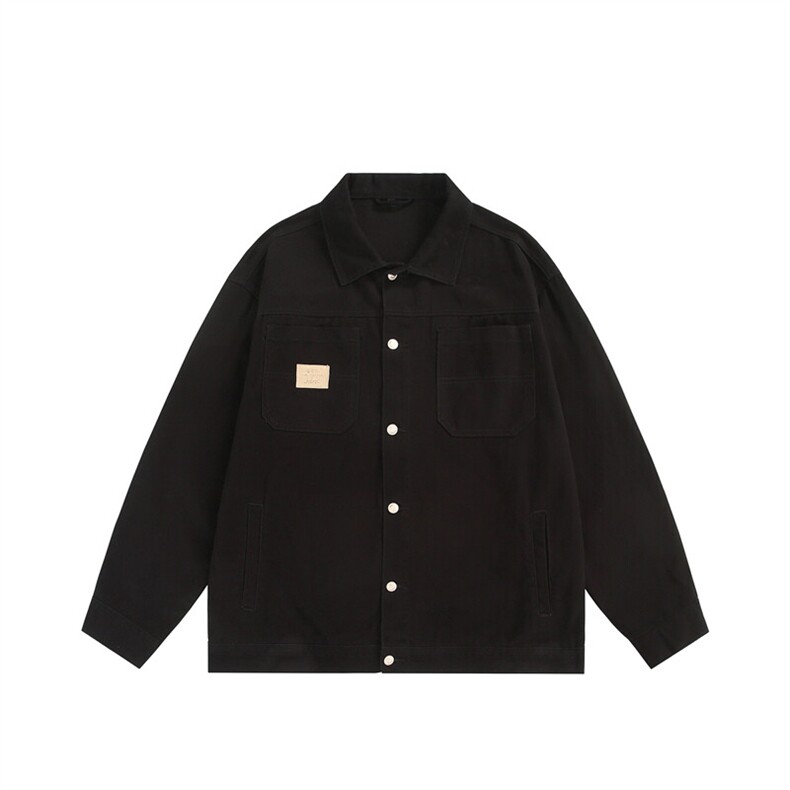 25春季新款休闲工装全棉潮流牛仔水洗夹克外套 N302/P98148图片