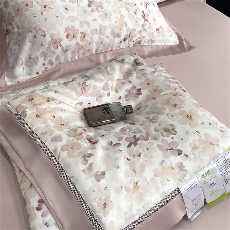 新款60s兰精天丝镂空系列夏被套件，被套/被芯，一起卖家纺