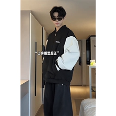 视频切片（双面穿星空）满天星撞色防水棒球服夹克J3053-P70，男装夹克，星座1213