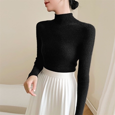 2025年秋季时尚百搭通勤简约休闲羊绒套衫，女装羊绒衫，玖雪绒羊绒