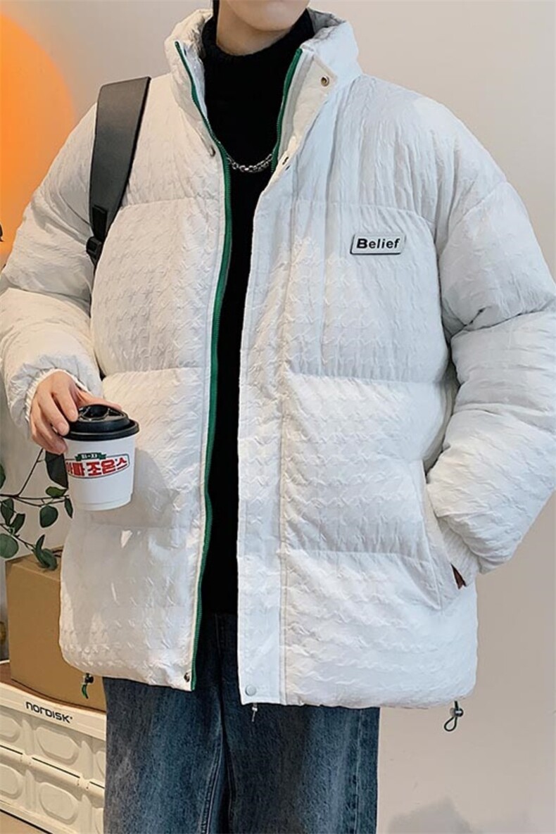 秋冬新款青春时尚棉衣宽松港风百搭千鸟格棉衣外套,男装棉衣,电商A409-1