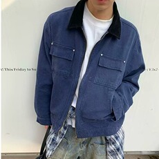 工装夹克男士潮牌2025秋季新款街头上衣百搭休闲外套潮W6634-P76，男装夹克，星座412-1