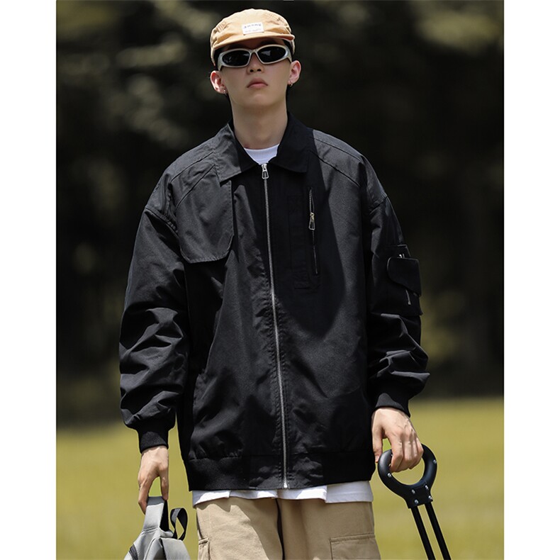 Wt8216-P60日系复古潮流防水夹克棒球服,男装夹克,星座1501-1
