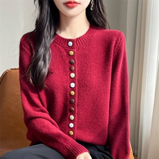 2025新款春秋薄款针织衫初春洋气超好看开春上衣外套，女装针织衫/毛衣，贵皇网供仓