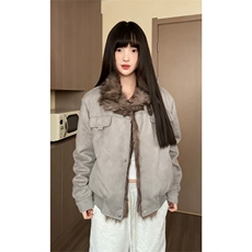 美式麂皮绒座山雕加绒加厚棉衣外套ZM0127-特批107，男装棉衣，星座313A(原308A-2)