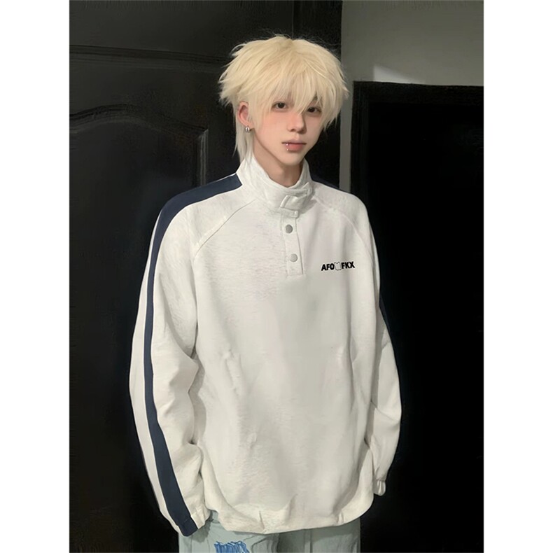 抖音得物高品质 25秋冬美式高街重磅结构多扣立领卫衣外套ACM4602图片