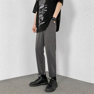2023年春夏款有型质量好男式九分休闲裤修身  L1012 P65限88图片