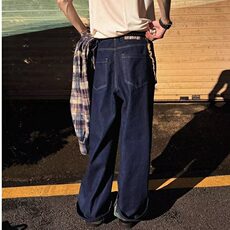 D7784-P55新款牛仔裤男女美式水洗设计感百搭宽松长裤-网图现货，男装牛仔裤，星座603-2
