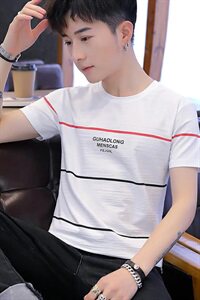 家乐2004夏装t恤男袖短韩版男士圆领夏季休闲潮流时尚打底衫图片