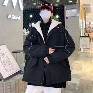 美式羊羔毛加厚外套棉衣男士冬季潮牌ins宽松加绒棉服 W5967-P68图片