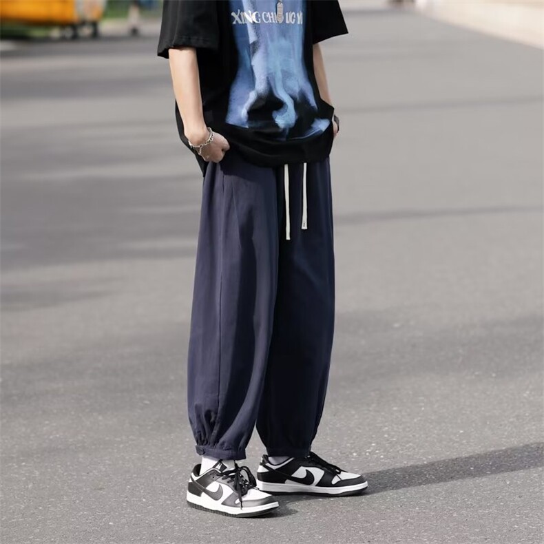 男纯棉休闲裤大码休闲九分工装束脚裤裤B512P30,男装休闲裤,星座1116-2