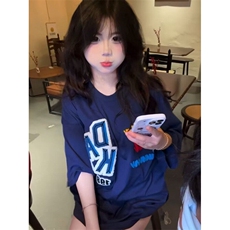【有货】DAT46-1-特P35潮美式短袖t恤男女夏季潮牌字母情侣半袖，男装T恤，星座603-2