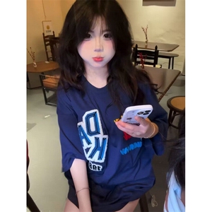 【有货】DAT46-1-特P35潮美式短袖t恤男女夏季潮牌字母情侣半袖图片