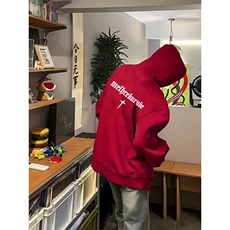 XZ809A/WM01/P55/控68/加绒P65/控78华棉连帽印花卫衣无帽绳款，男装卫衣，星座809A(原222-1)