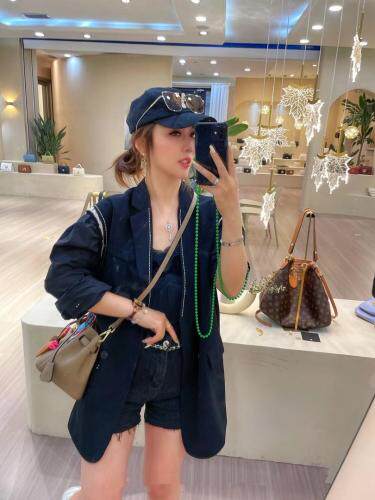 早秋款衬衣拼接西装，女装西装，DD+(4F)