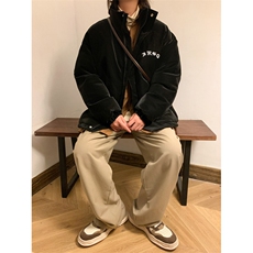 冬季新款2023千鸟格刺绣皮衣面包服A316-1-Y71P138控188，男装皮衣，星座906（原电商a316-1）