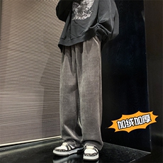 抖音品质440G雪尼尔休闲裤A014-DY2110常规P65控88加绒P70控98，男装休闲裤，电商A014