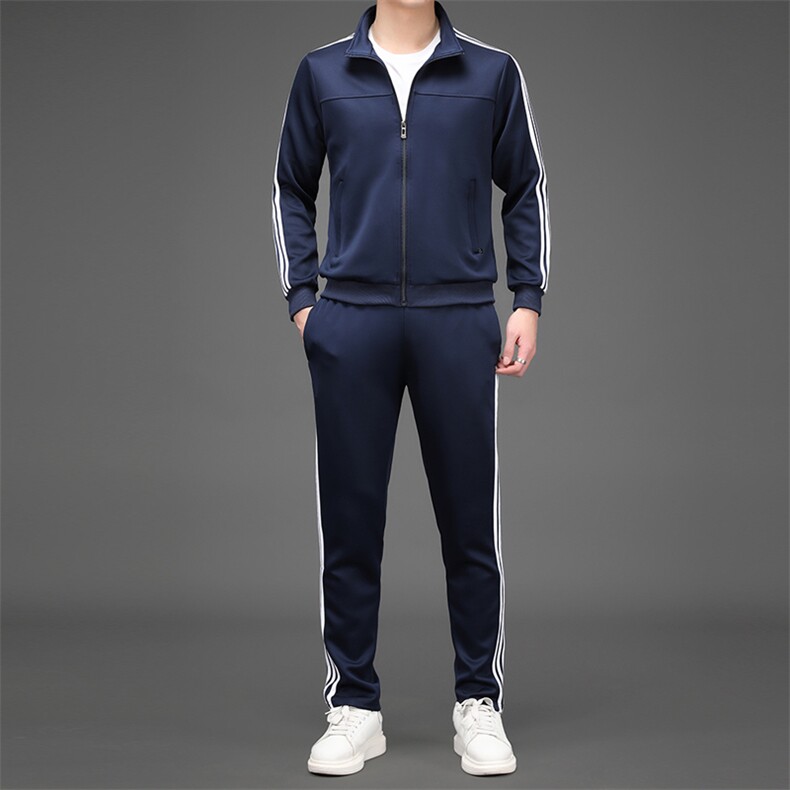 春秋新品休闲运动服两件套中年男士潮流休闲夹克外套男装卫衣套装,男装休闲套装,电商B212（原钱塘6029）