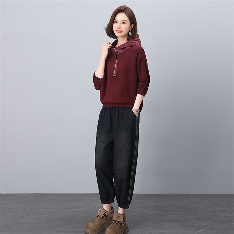 叶笙衣套装1188-111连帽拉链卫衣套装,女装套装/套裙,叶笙衣