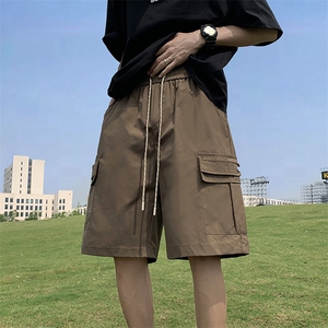 工装短裤男夏季美式宽松复古五分裤子外穿运动中裤 D276图片