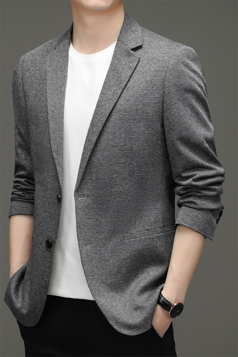 秋季新款西装男西服简约外套西服商务休闲小西装单西,男装西服,电商B360